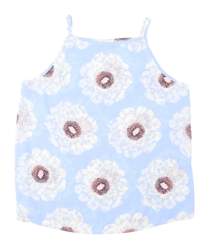Warehouse Women's Blue Floral Camisole Tank Top 12