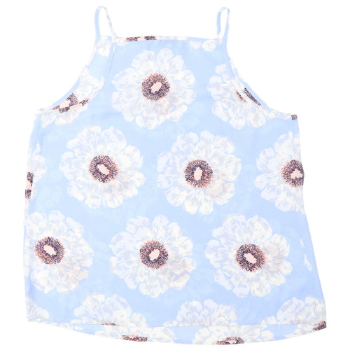 Warehouse Women's Blue Floral Camisole Tank Top 12