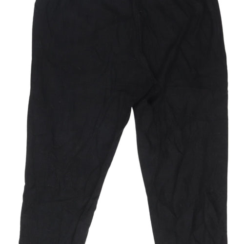 Next Women's Black Linen Trousers, Size 14, Casual Style