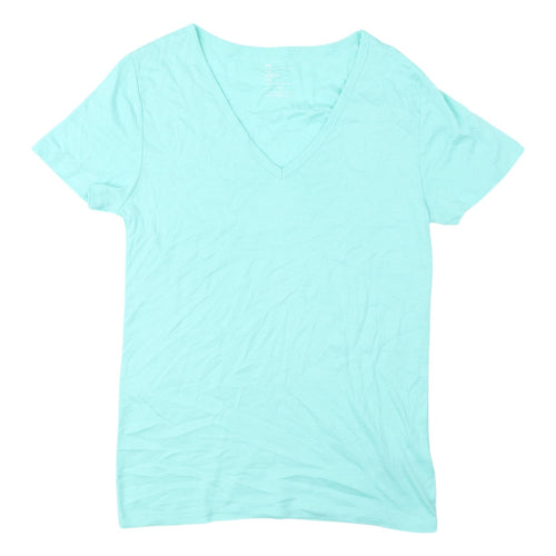 Gap Modern Tee Women's Blue XL V-Neck Short Sleeve