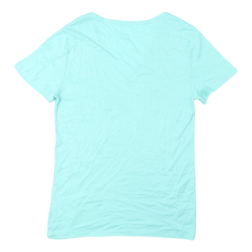 Gap Modern Tee Women's Blue XL V-Neck Short Sleeve