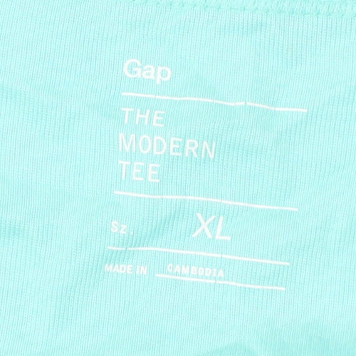 Gap Modern Tee Women's Blue XL V-Neck Short Sleeve