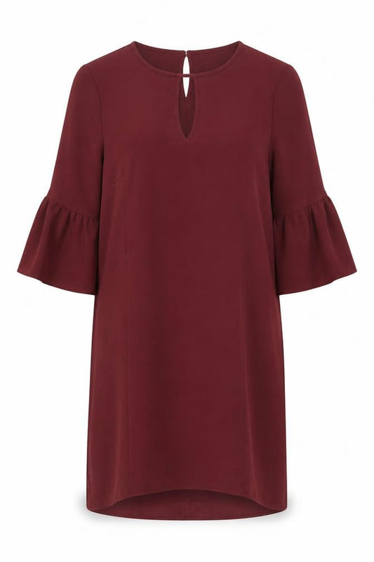 Front view of Marks & Spencer Red Shift Dress, Women’s, size UK 8
