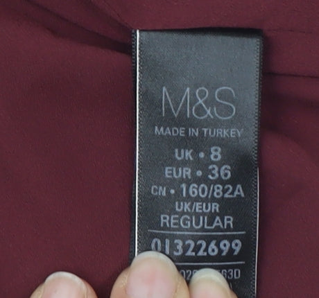 Marks and Spencer Red Shift Dress, Women’s Size 8