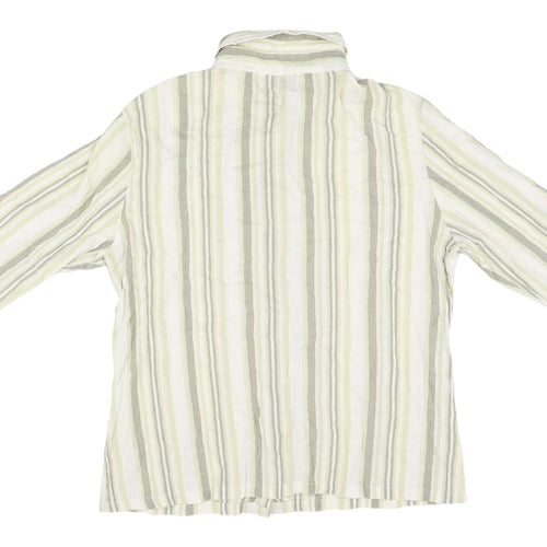 Damart Women's Striped Button-Up Shirt, Size 18
