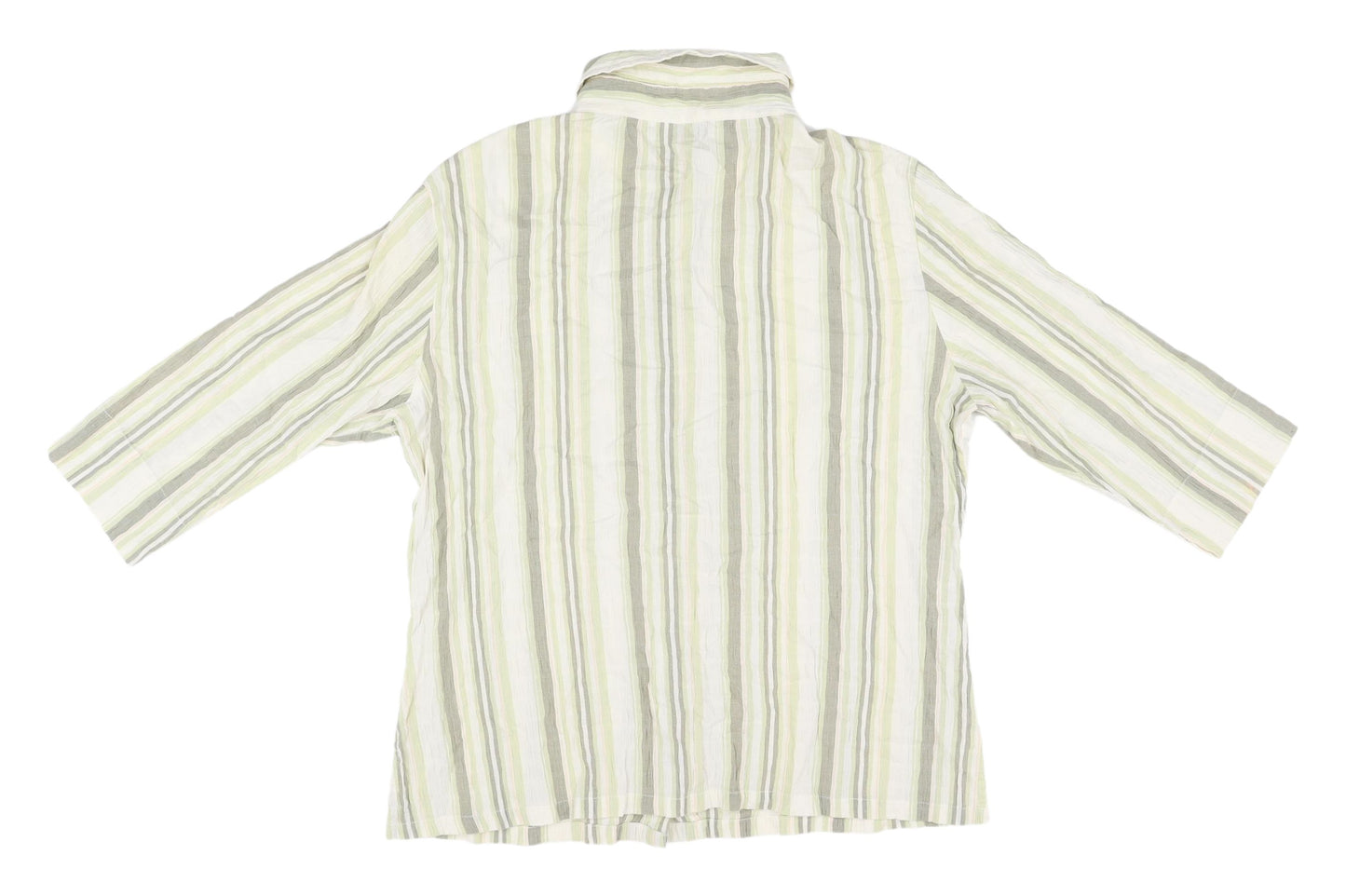 Damart Women's Striped Button-Up Shirt, Size 18