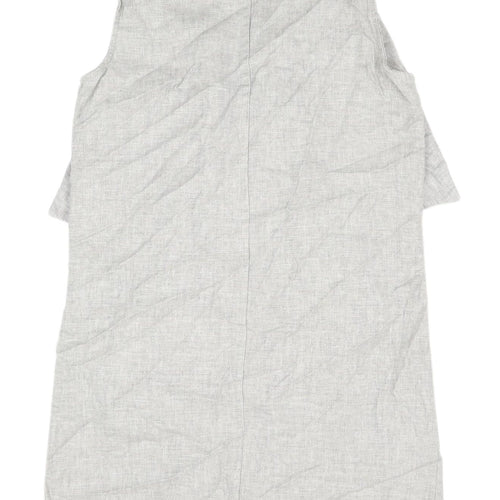 New Look Women's Grey Waistcoat Size 6 Linen Blend