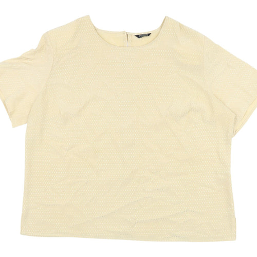 Debenhams Beige Women's Size 18 Blouse