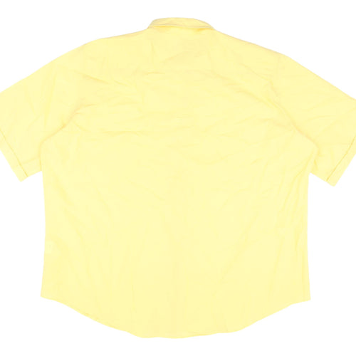 James Meade Women's Yellow Plus Size Button-Up Shirt