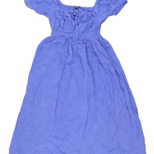 Marks and Spencer Women’s Blue A-Line Midi Dress Size 8