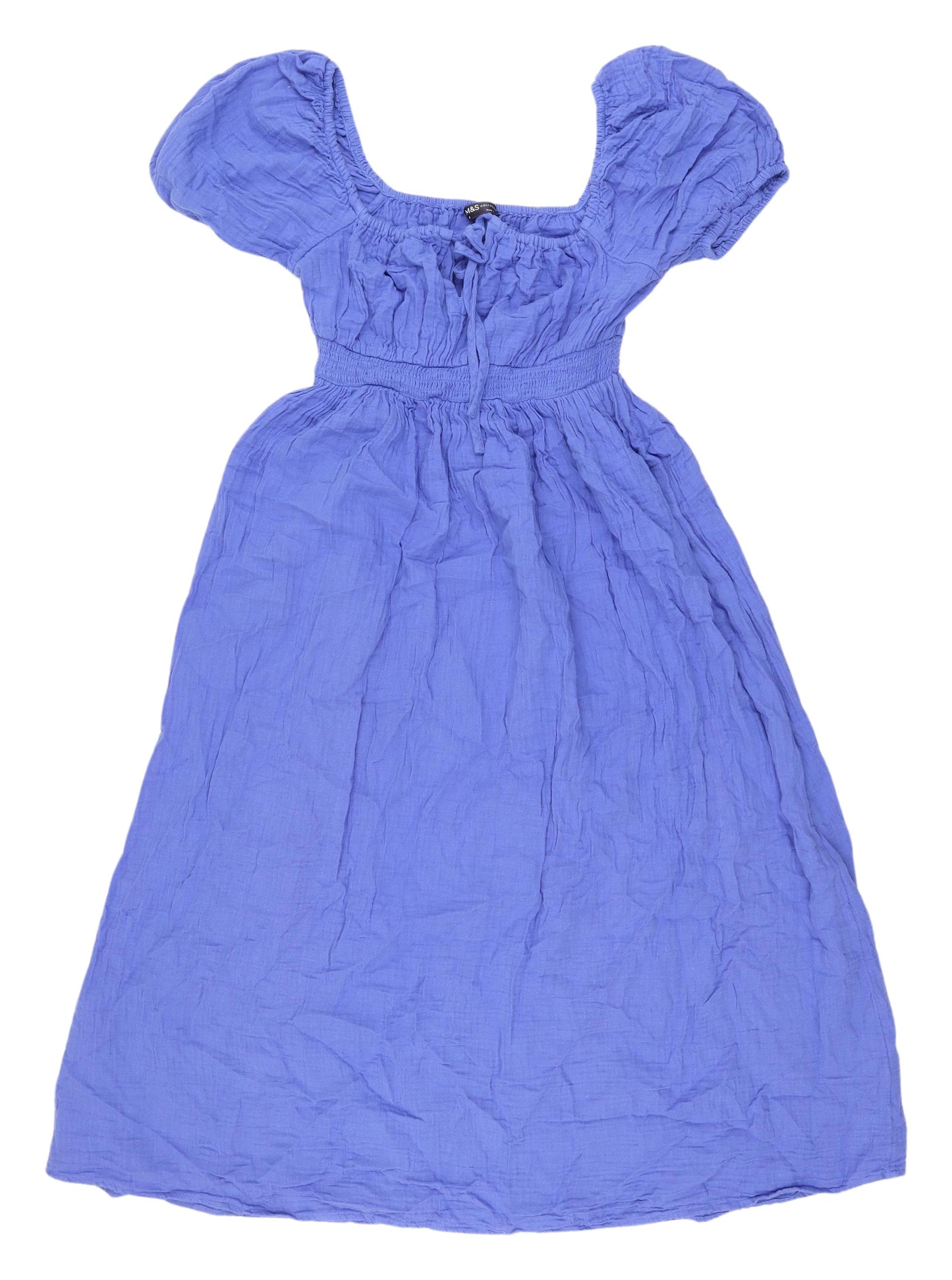 Marks and Spencer Women’s Blue A-Line Midi Dress Size 8