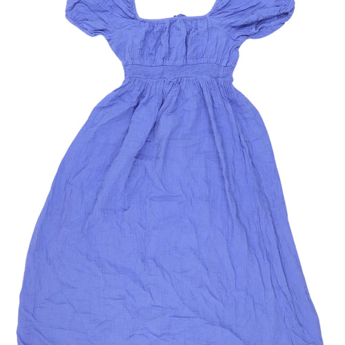 Marks and Spencer Women’s Blue A-Line Midi Dress Size 8