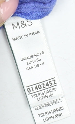 Marks and Spencer Women’s Blue A-Line Midi Dress Size 8