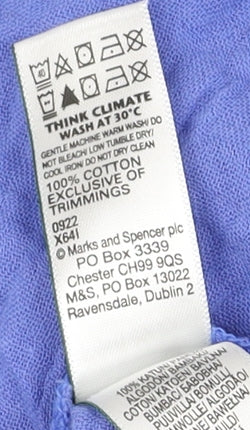 Marks and Spencer Women’s Blue A-Line Midi Dress Size 8