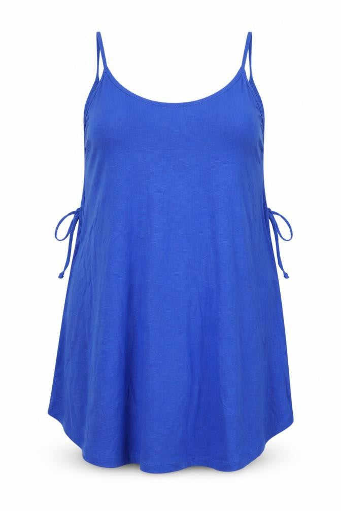 Front view of Next Women's Blue Cover Up, size 16, Adjustable Straps
