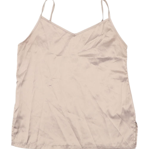 River Island Women's Beige Camisole Tank Top UK 10