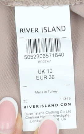 River Island Women's Beige Camisole Tank Top UK 10