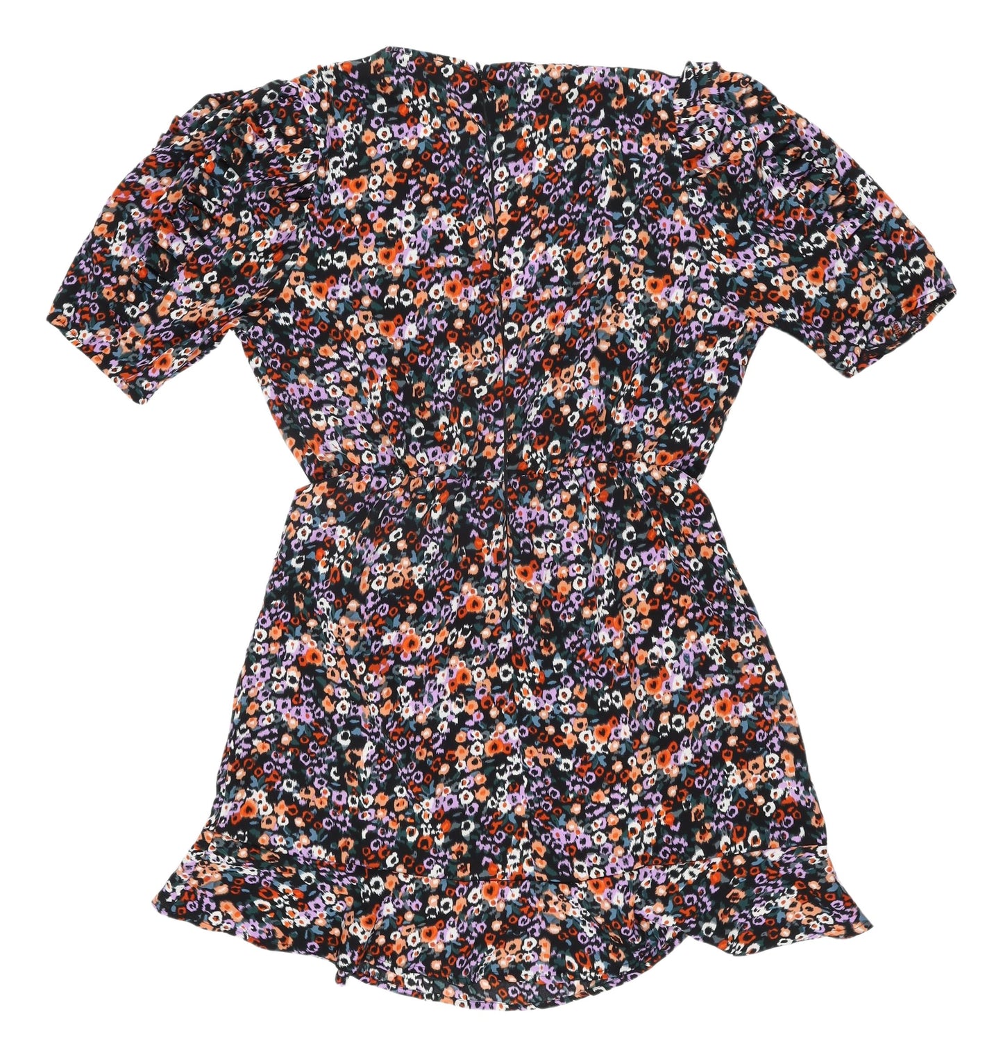 AX Paris Women's Multicoloured Floral Wrap Dress Size 12