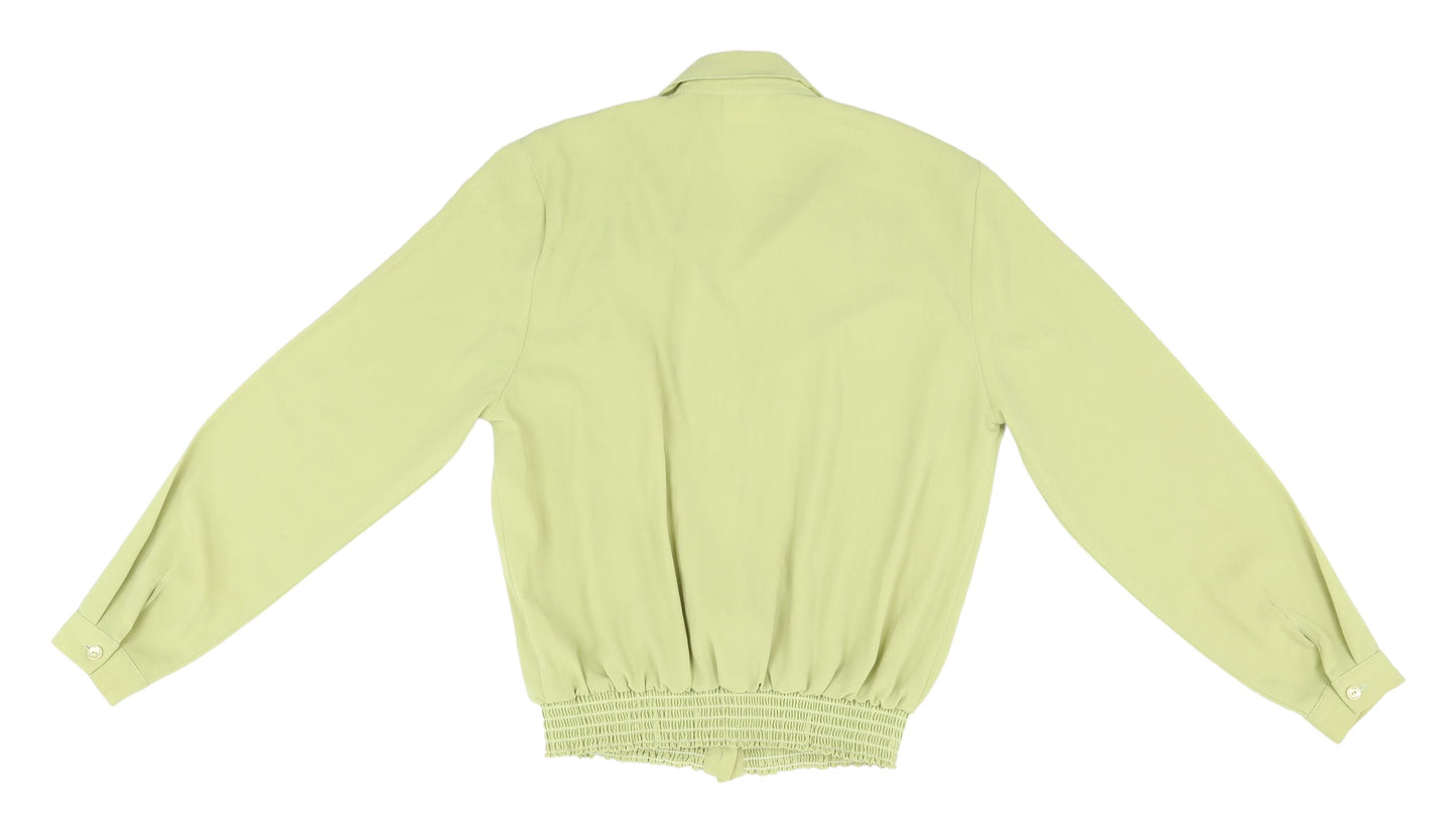 Fosby Women's Green Button-Up Shirt, Size 12