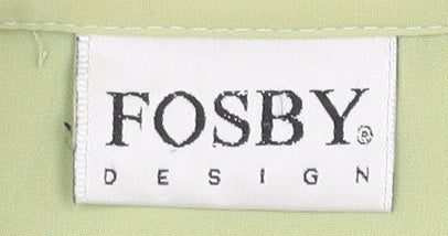 Fosby Women's Green Button-Up Shirt, Size 12