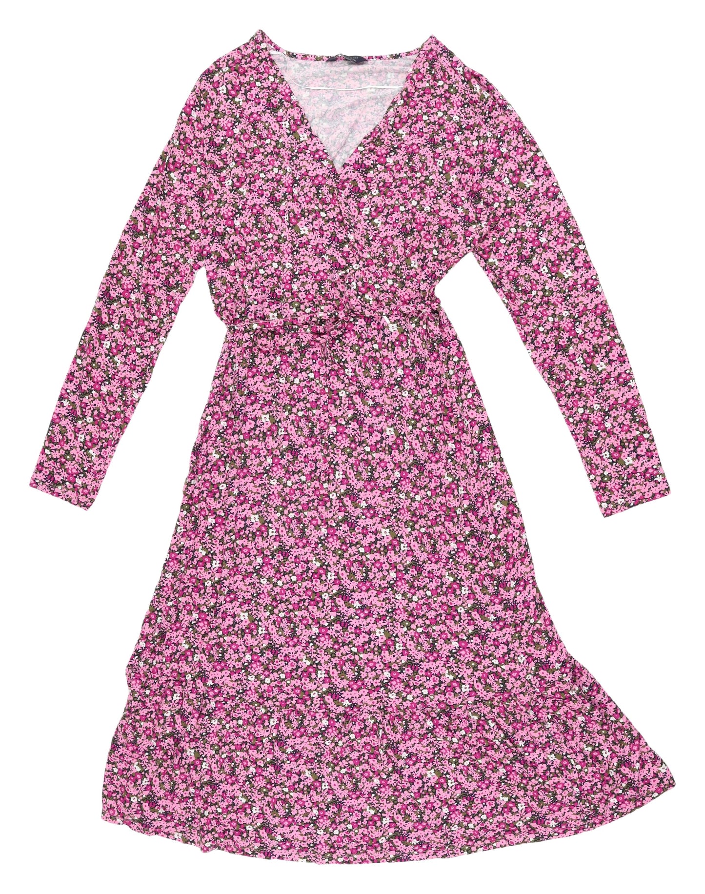 Marks and Spencer Women's Pink Floral Wrap Dress