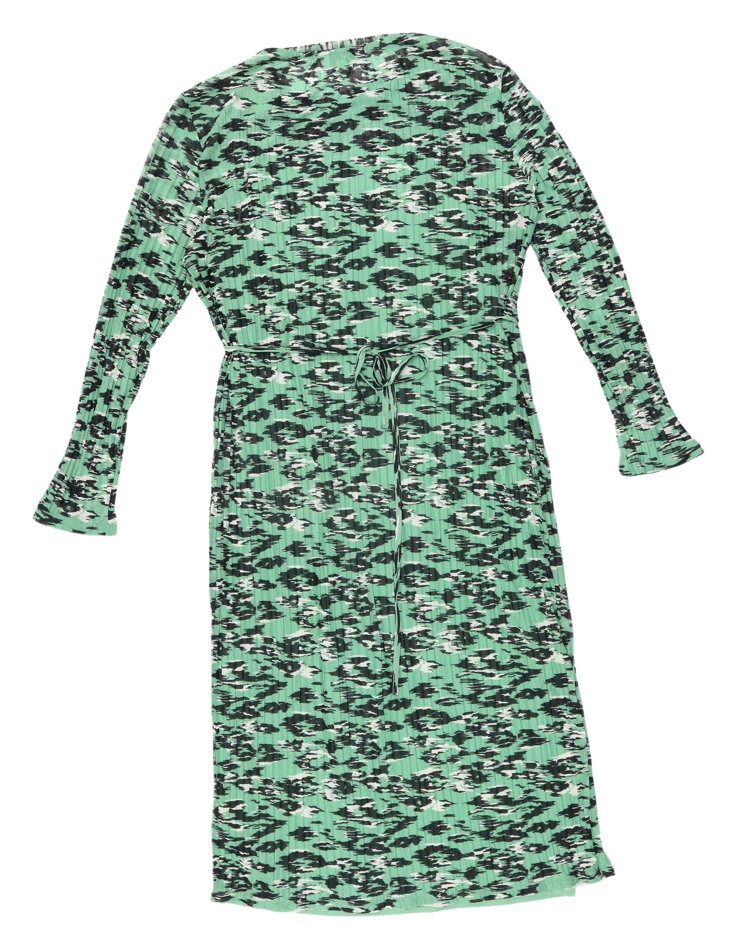 Marks and Spencer Green Animal Print Maxi Dress Size 14