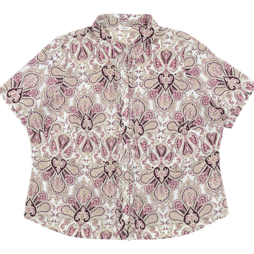 Marks and Spencer Women’s Paisley Button-Up Shirt