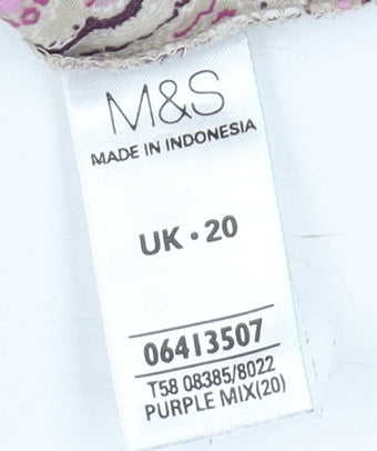 Marks and Spencer Women’s Paisley Button-Up Shirt