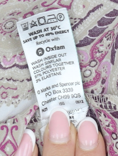 Marks and Spencer Women’s Paisley Button-Up Shirt