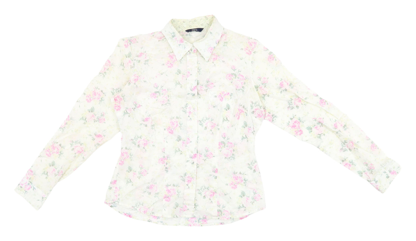 Marks and Spencer Floral Blouse UK 10 Casual Spring