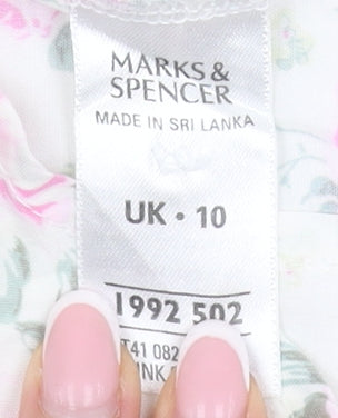 Marks and Spencer Floral Blouse UK 10 Casual Spring