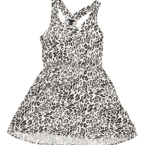 H&M Women's Animal Print Skater Dress Size 12