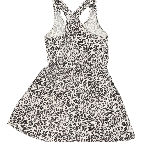 H&M Women's Animal Print Skater Dress Size 12
