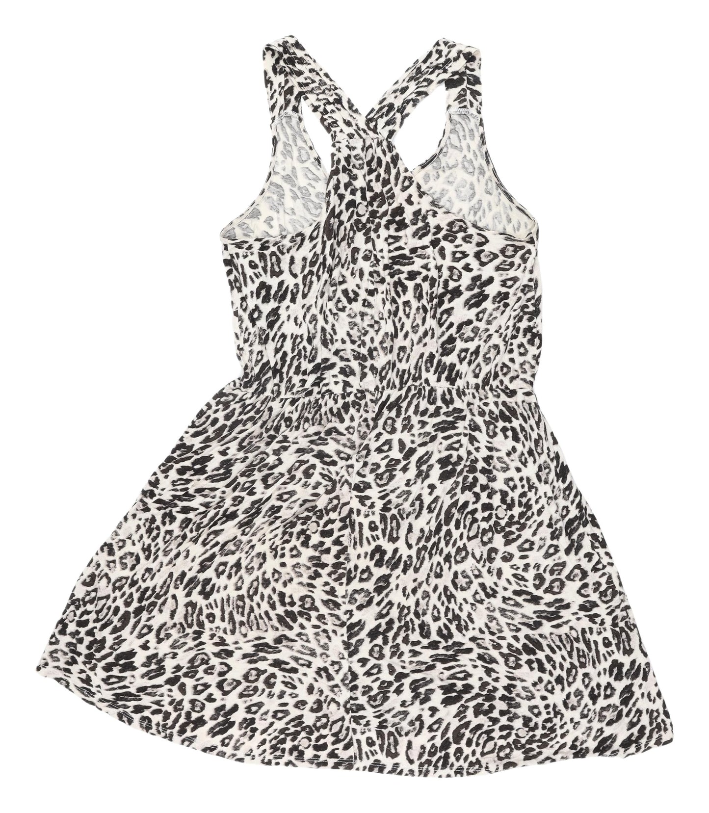 H&M Women's Animal Print Skater Dress Size 12
