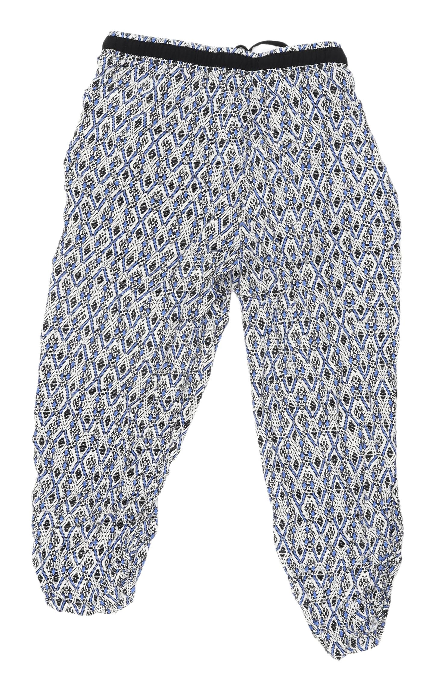 New Look Women's Multicoloured Cropped Trousers Size 14