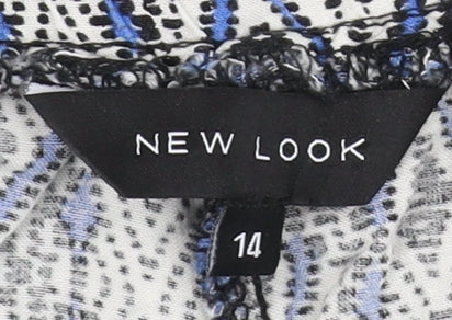 New Look Women's Multicoloured Cropped Trousers Size 14