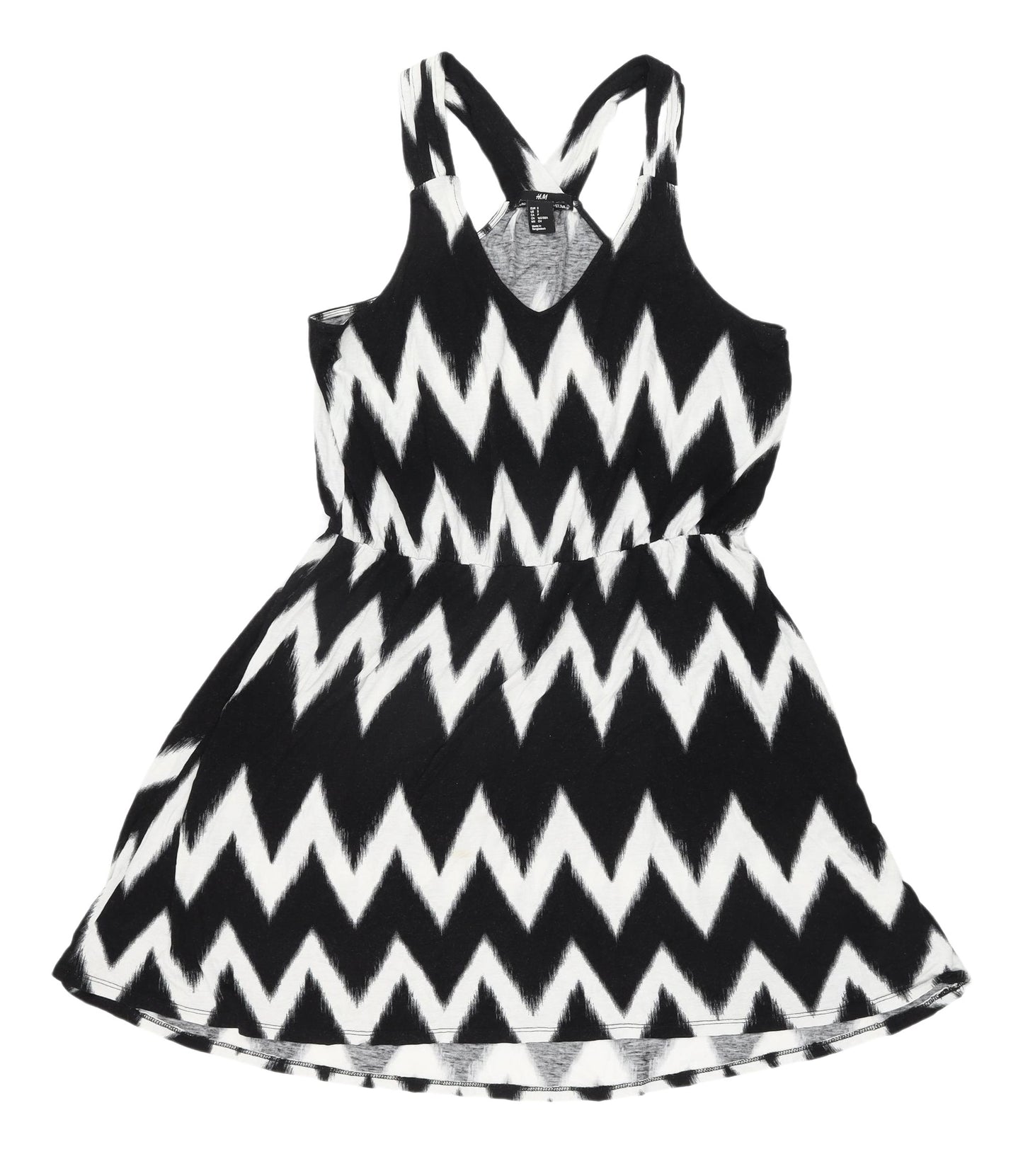 H&M Women's A-Line Chevron Dress S