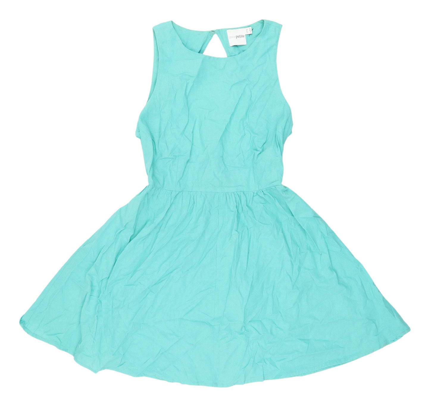 ASOS Petite Women's Green Skater Dress Size 10
