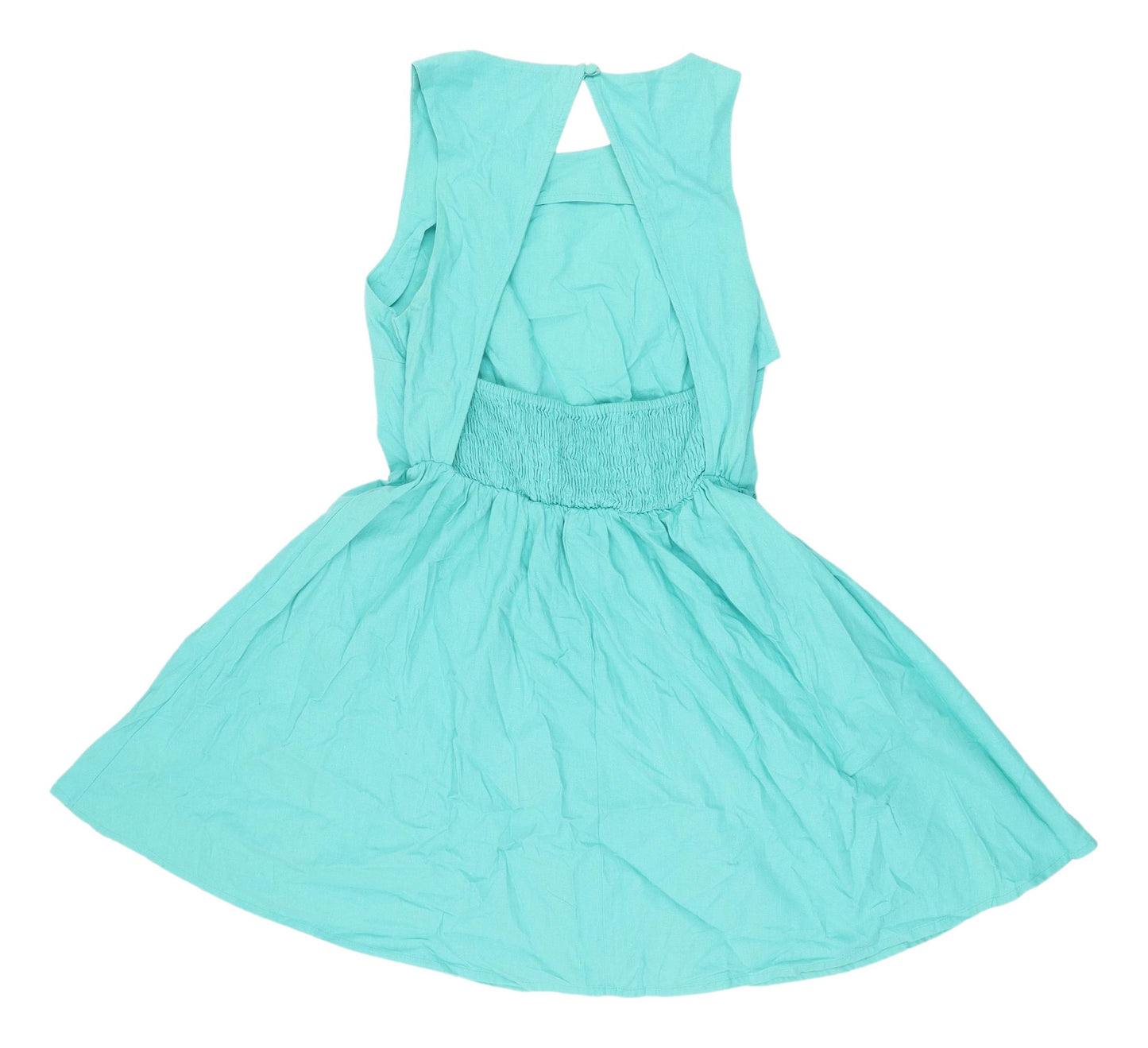 ASOS Petite Women's Green Skater Dress Size 10