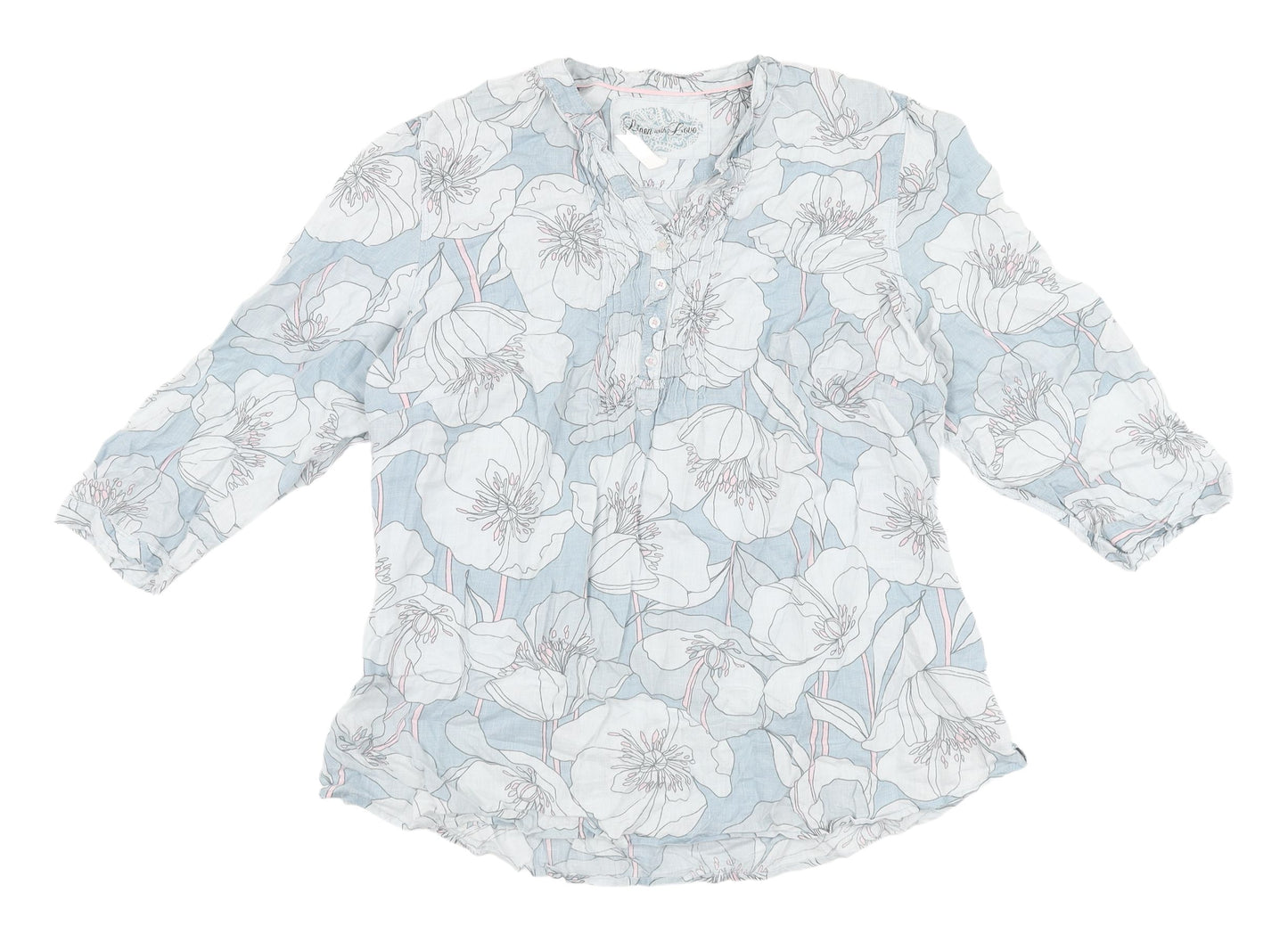 Marks & Spencer Women's Multicoloured Floral Tunic Blouse - Size 16