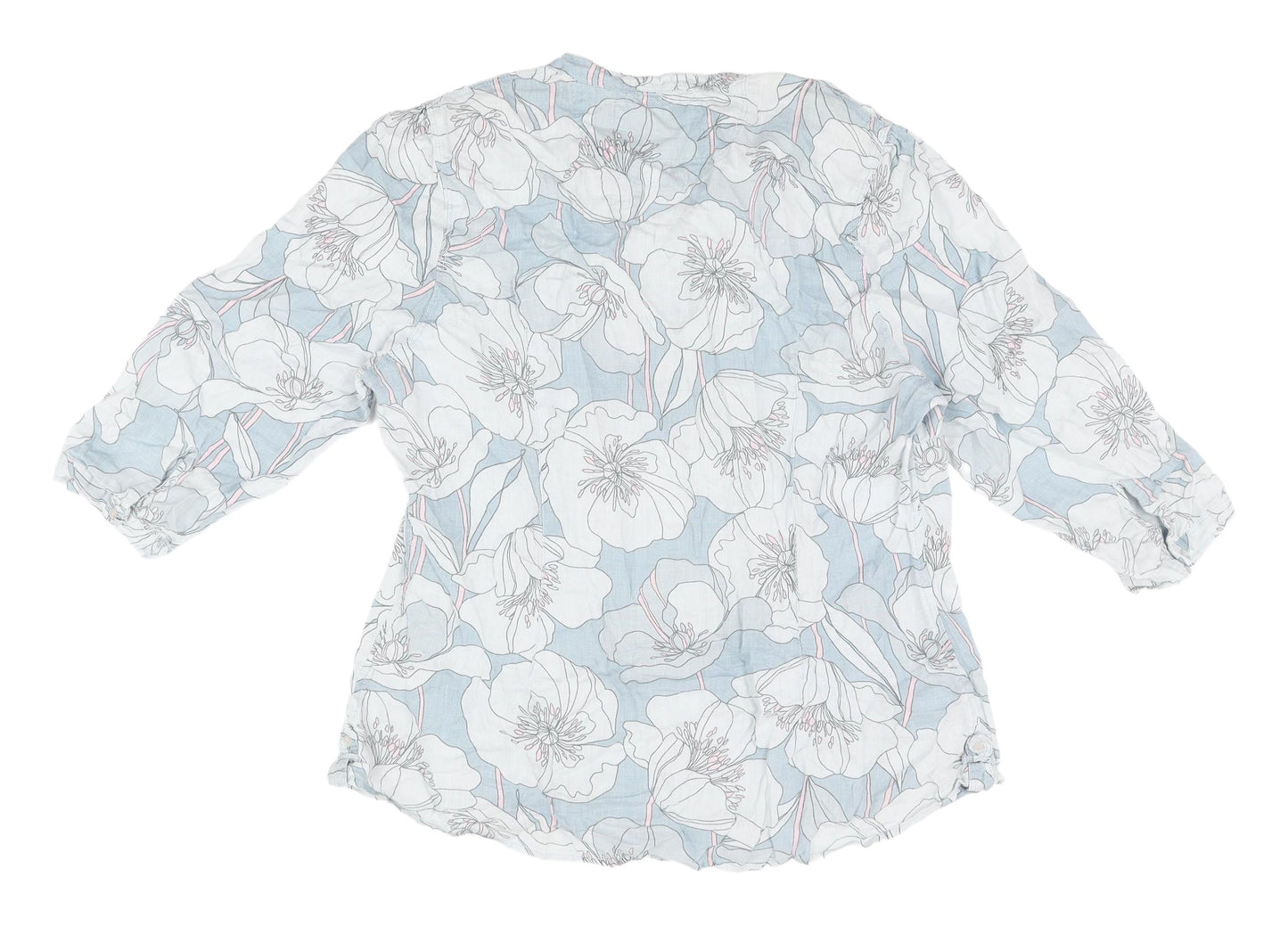 Marks & Spencer Women's Multicoloured Floral Tunic Blouse - Size 16