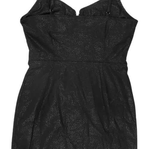 Select Women's Black Mini Bodycon Dress UK 14