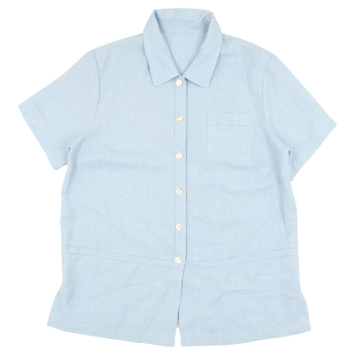 Direction Future Fashion Blue Button-Up Shirt Size 16