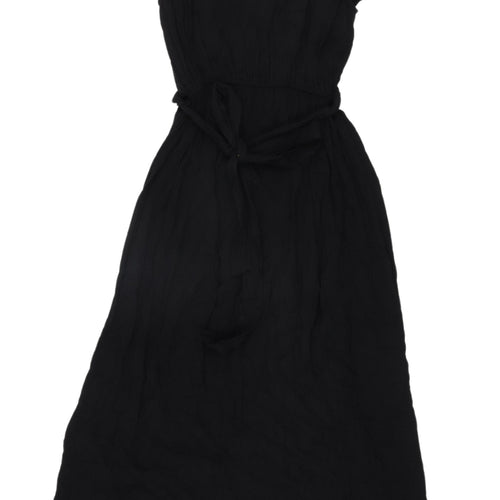River Island Women's Black Midi Off Shoulder Dress