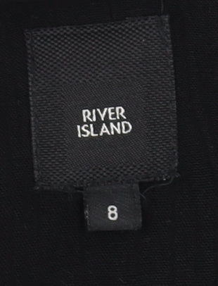 River Island Women's Black Midi Off Shoulder Dress