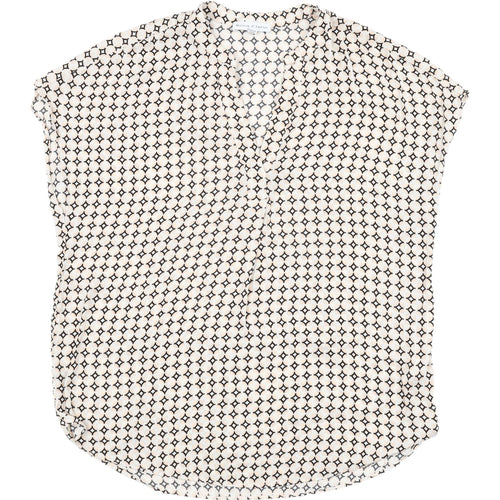 Maison d'Amelie Women's Geometric Print Blouse M