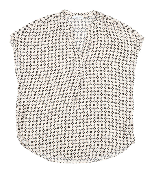 Maison d'Amelie Women's Geometric Print Blouse M