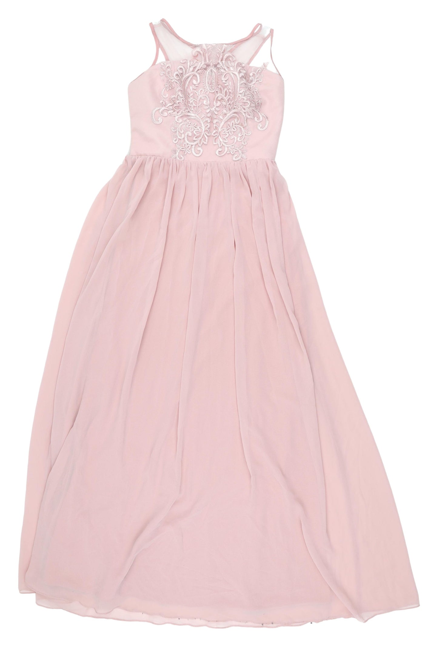 Chi Chi London Pink Elegant Fit & Flare Dress, UK 12