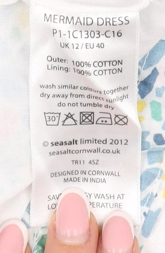 Seasalt Cornwall Women's Multicoloured Cotton Mermaid Dress Size 12