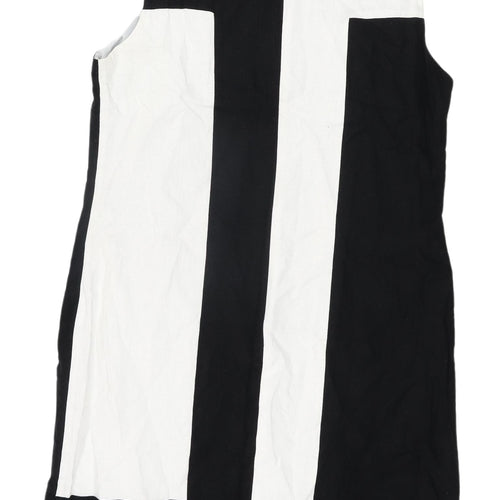 Debenhams Petite Shift Dress Black/White Size 14